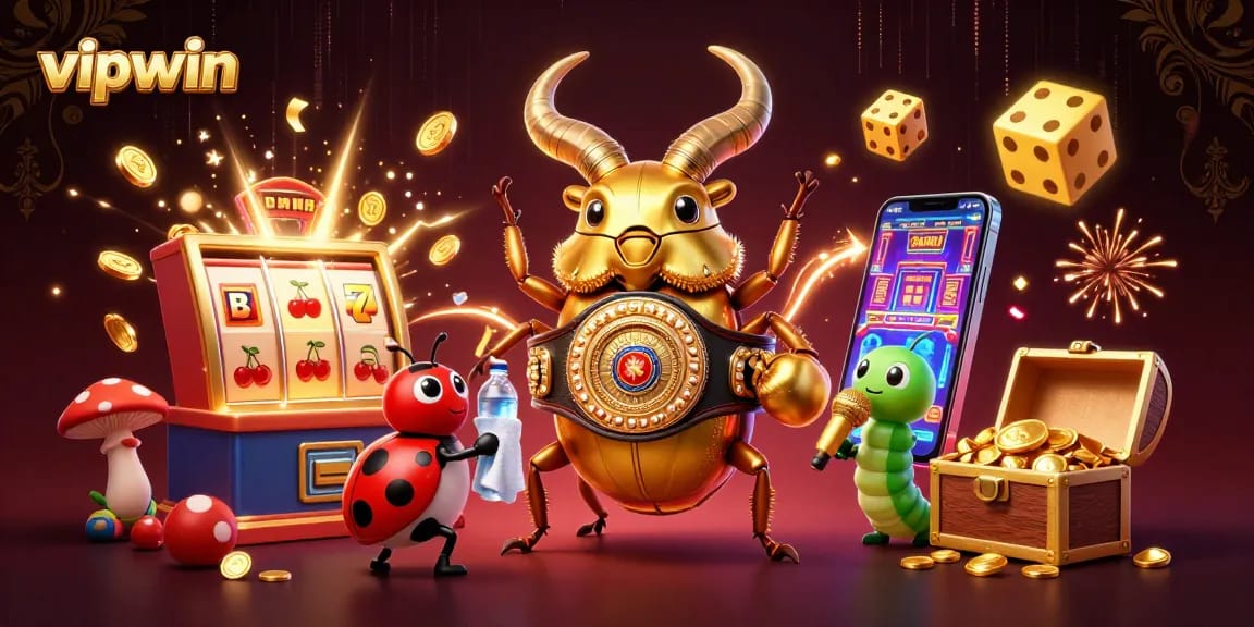 Experience thrilling gameplay at vipwin with dynamic slot action and captivating casino characters.