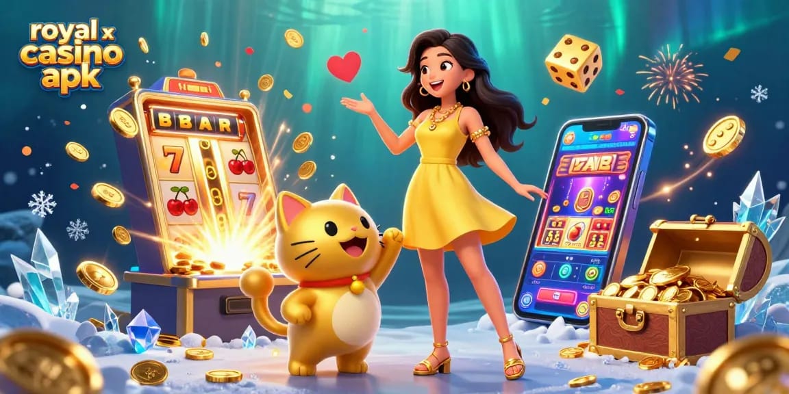 Experience exciting gameplay with royal x casino apk featuring vibrant characters and casino elements.