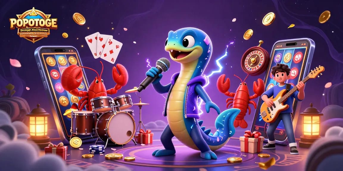 Experience thrilling gaming with POPOTOGE Strategi Anti Boncos Slot online & Bandar Togel Konsisten Maxwin in vibrant underwater scene.