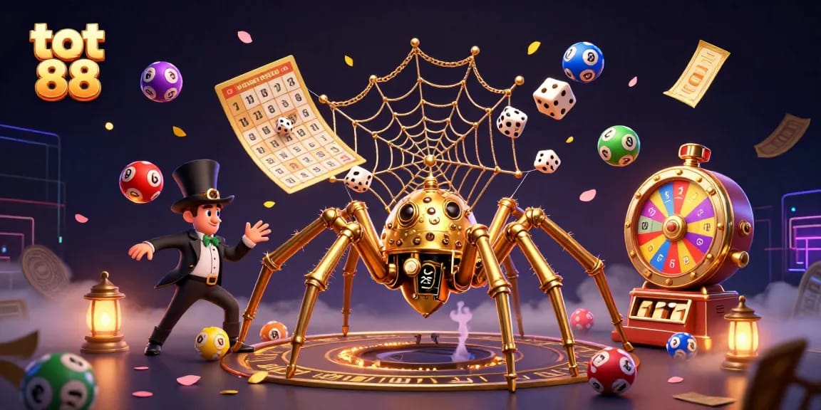 Engage in thrilling gaming at tot 88, with a vibrant steampunk scene of luck and excitement.