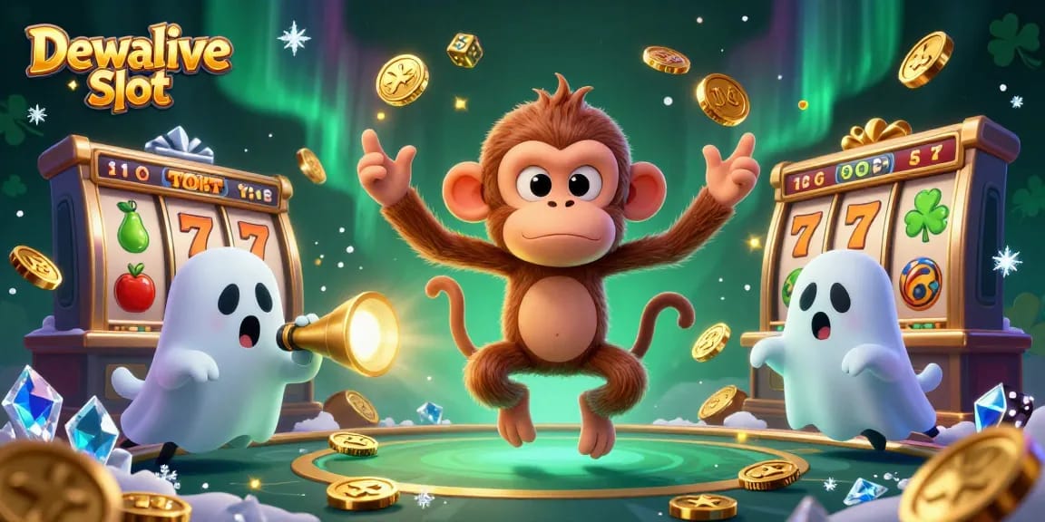Boost your winnings with Dewalive Slot featuring dynamic gaming characters and vibrant casino elements.