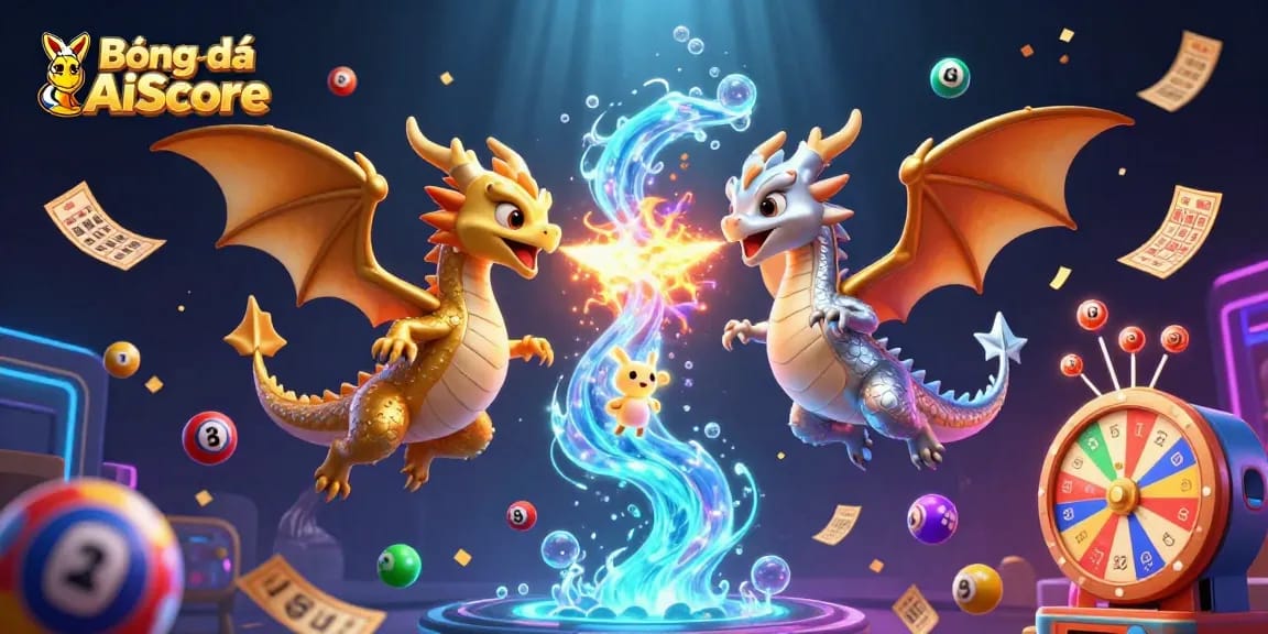 Experience thrilling gameplay and live updates with BóngđáAiScore's fantasy illustration and dynamic elements.