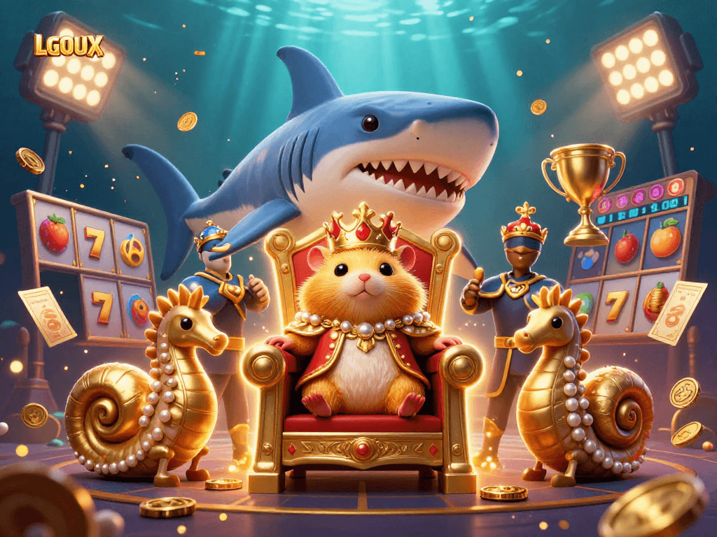 Experience winning with LGOLUX as the golden hamster king rules over slot reels and jackpot wins.