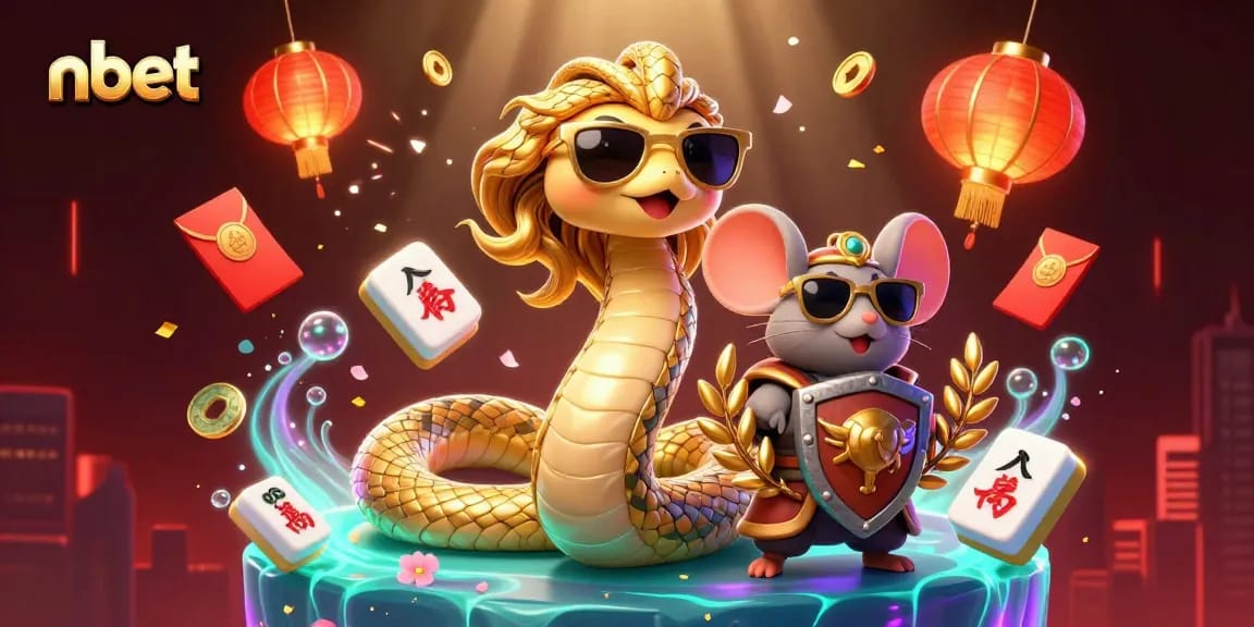 nbet attracts gamblers with vibrant 3D illustration of Medusa and gaming elements in a dynamic casino setting.