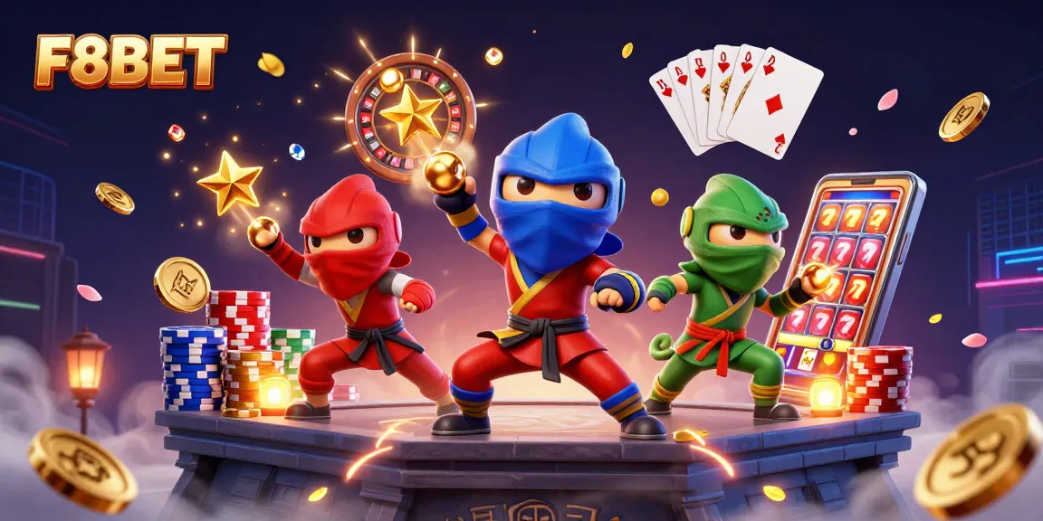 Engage in thrilling bets with F8BET, where chameleons showcase synchronized casino martial arts.