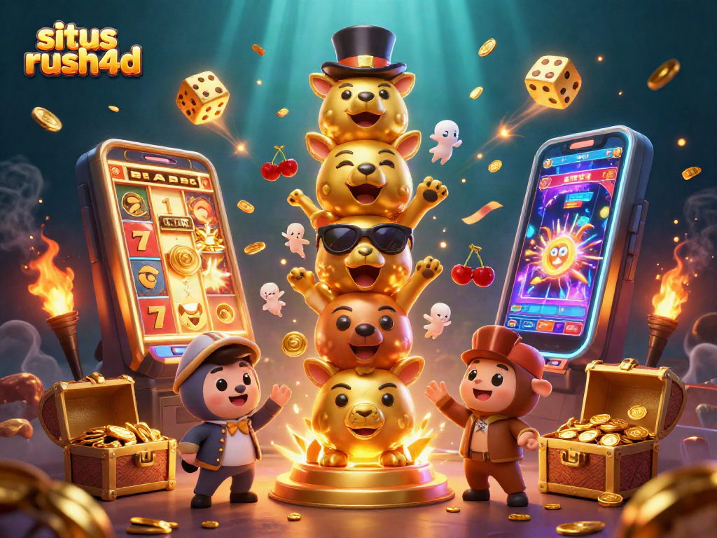 Menangkan jackpot di situs rush4d dengan slot mesin efek luar biasa yang mengeluarkan koin dan cahaya.