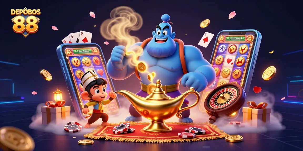 Engage in exciting slots with DEPOBOS 88 while enjoying dynamic characters and colorful game elements.