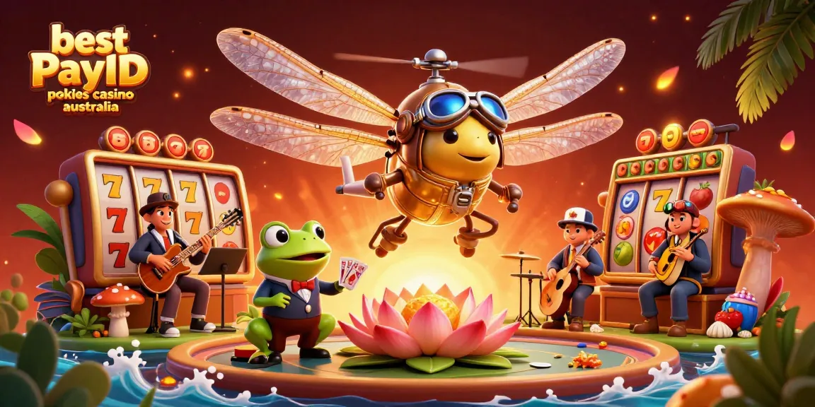 Play exciting games at the best PayID pokies casino Australia with vibrant cartoon characters.