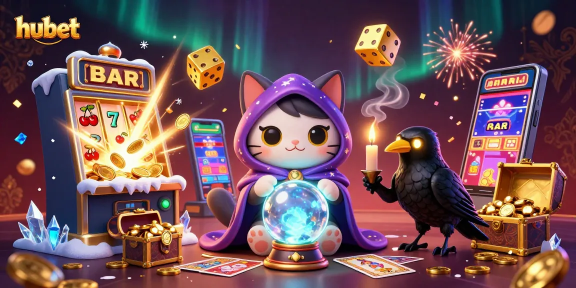 hubet players experience vibrant action in a dazzling casino scene, showcasing exciting gaming elements.