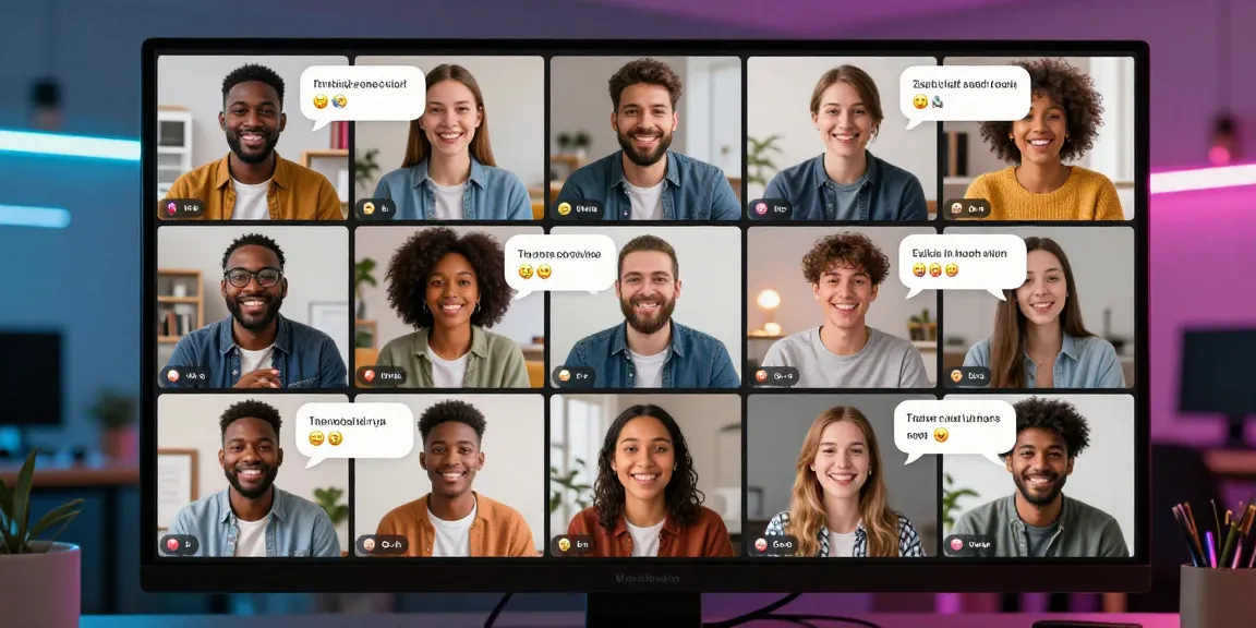 Engaging virtual chatroom with diverse avatars exchanging messages about شات دردشتي in a vibrant digital workspace.