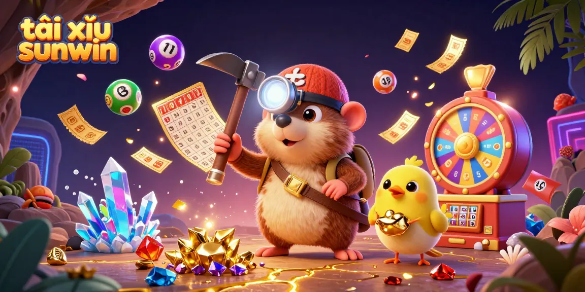 Engage in thrilling tài xỉu sunwin gameplay amidst vibrant golden treasures and dynamic elements.
