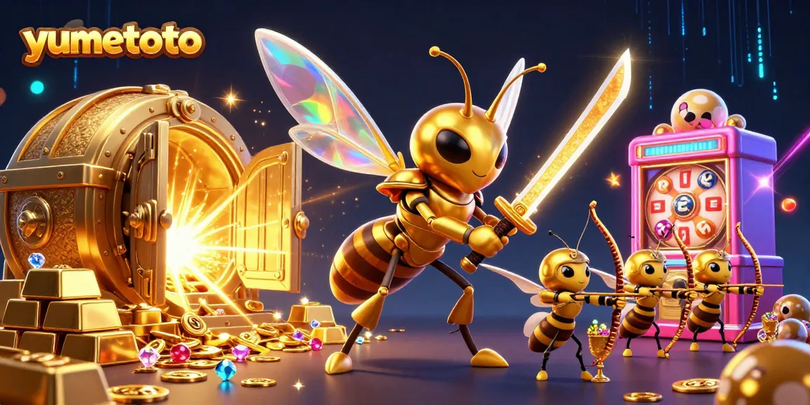 Experience thrilling action at yumetoto as the samurai hornet battles alongside bee archers to win big prizes.