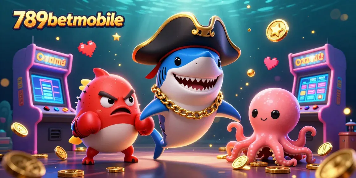 Engage with 789betmobile's thrilling online casino adventures featuring dynamic characters in a colorful gaming scene.