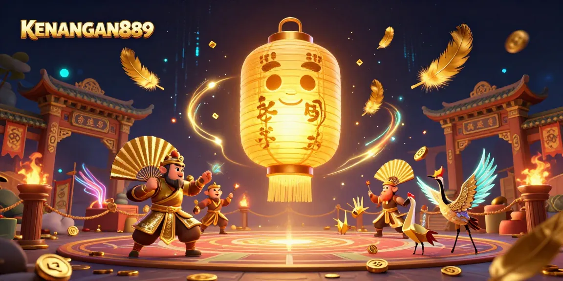 Experience thrilling gameplay at KENANGAN889 with vibrant casino elements and enchanting characters!