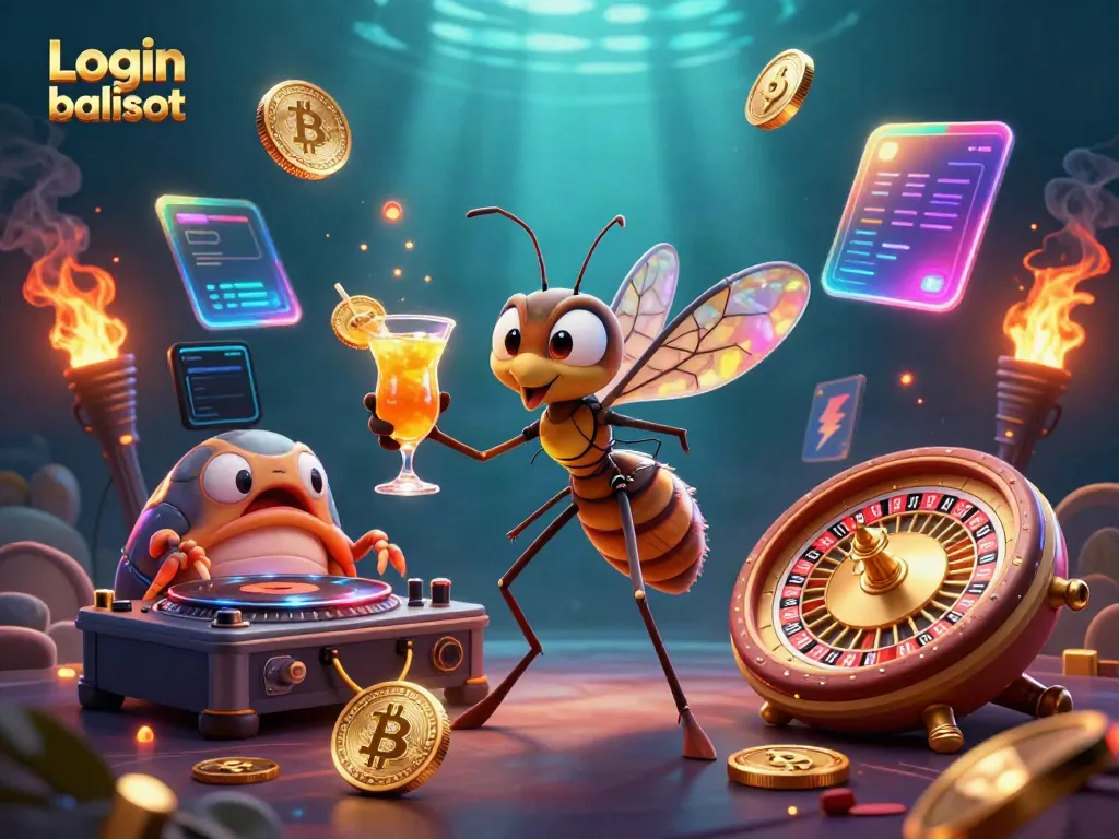 Experience thrilling action with the Login balislot scene, featuring lively casino elements and vibrant characters.