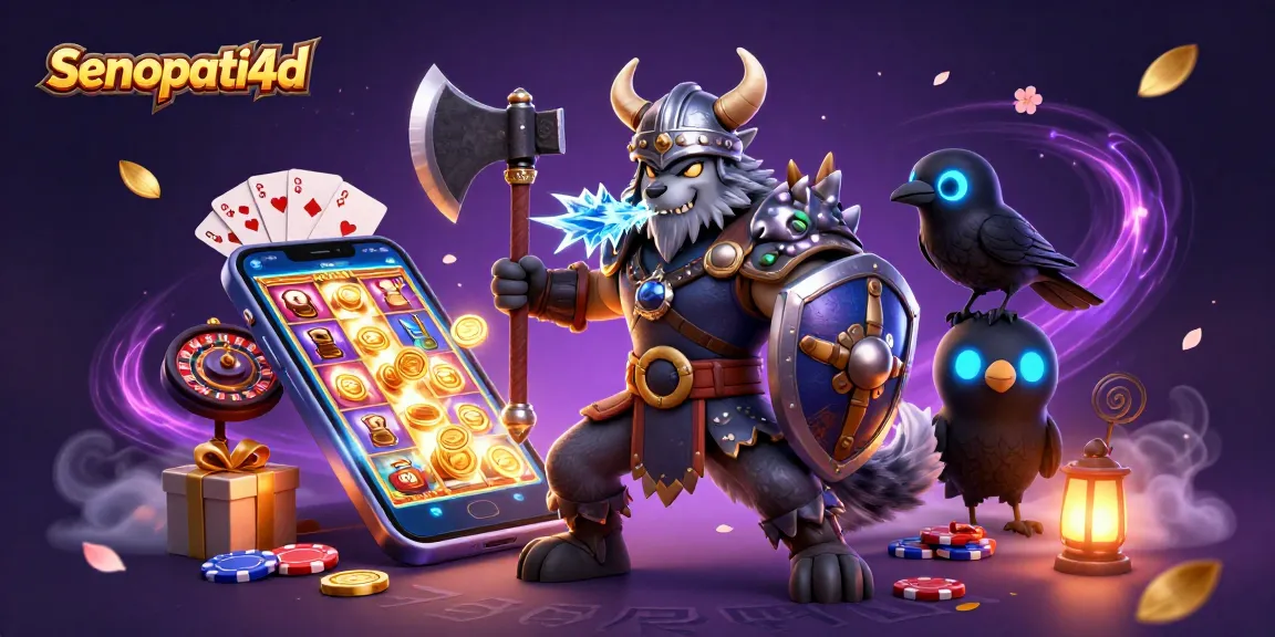 Experience big wins at senopati4d with a vibrant illustration of gaming adventures and thrilling jackpots.