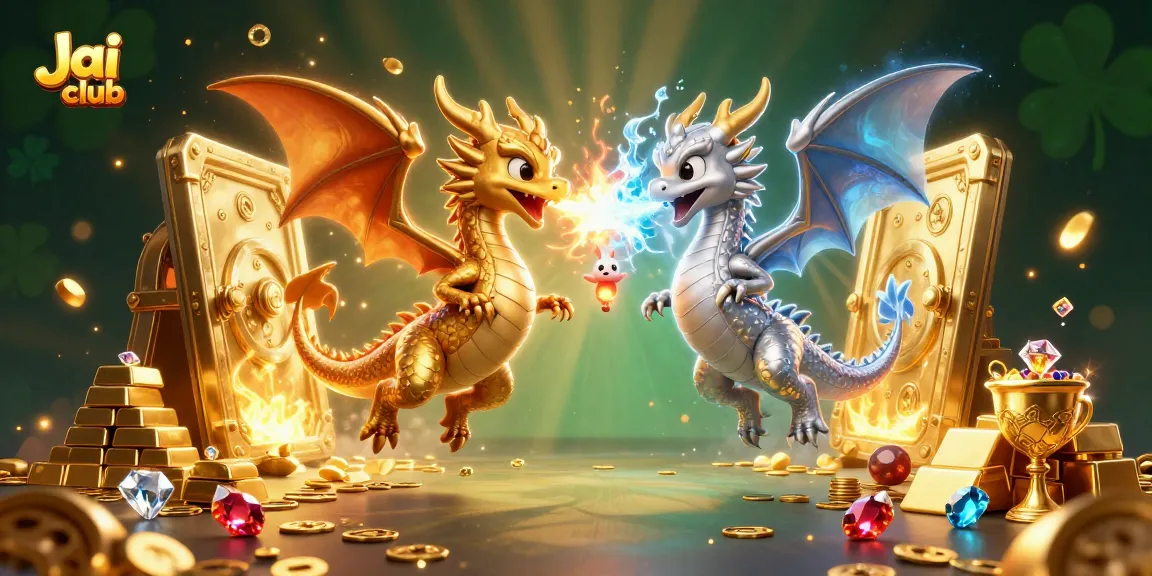 Experience thrilling gameplay at Jai club with twin dragons, treasure vaults, and dazzling gems.