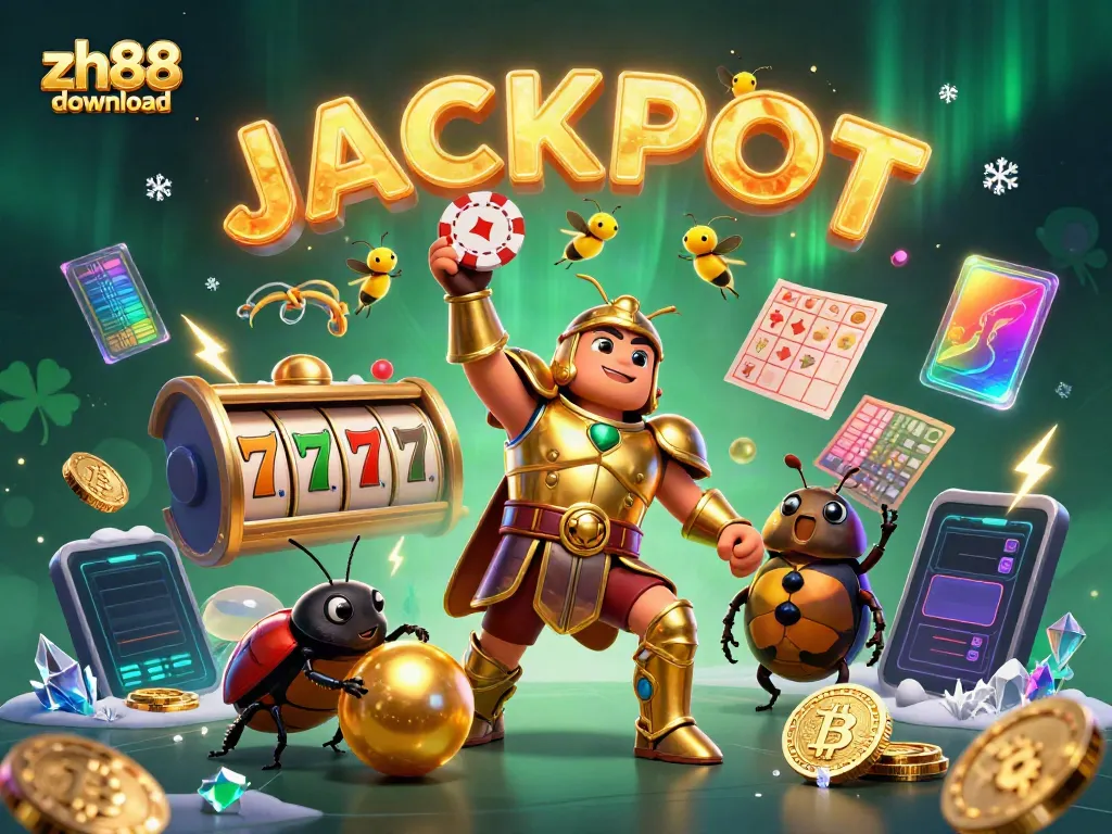 Experience thrilling wins with zh88 download, showcasing a vibrant jackpot scene with engaging characters and exciting game elements.