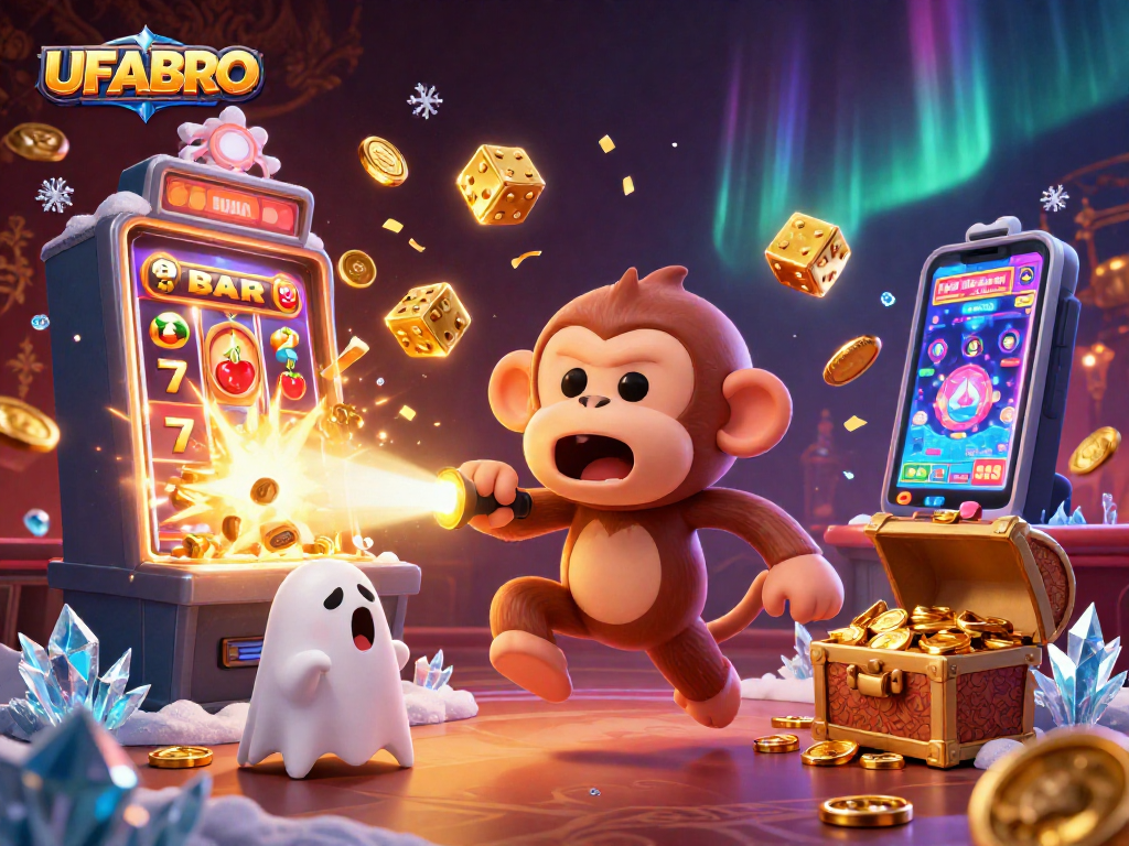 Track the mischievous UFABRO ghost in a thrilling casino romp featuring golden jackpot symbols.