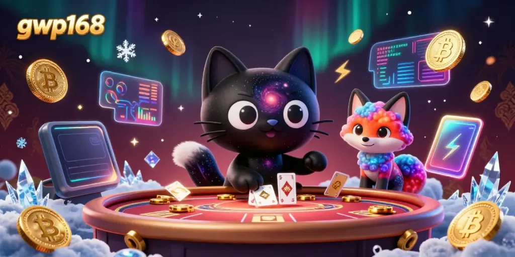 Game slot online gwp168 penuh keceriaan dan keberuntungan dengan karakter unik dan elemen permainan.