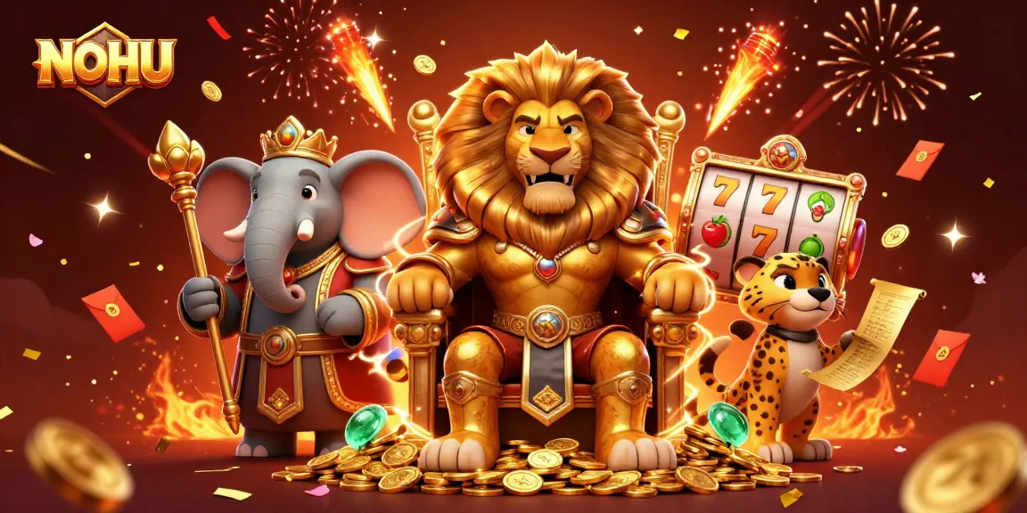 Experience thrilling gameplay with NOHU's vibrant slot machines and dynamic characters.