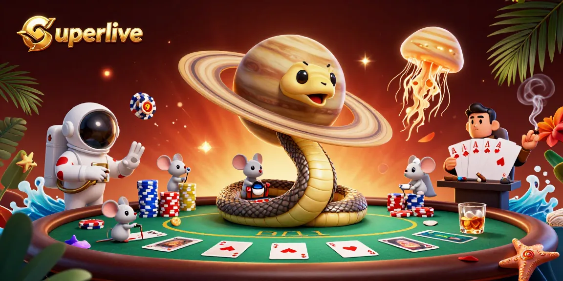 Experience the thrill of superlive betting with an exhilarating cosmic roulette scene featuring characters and casino elements.