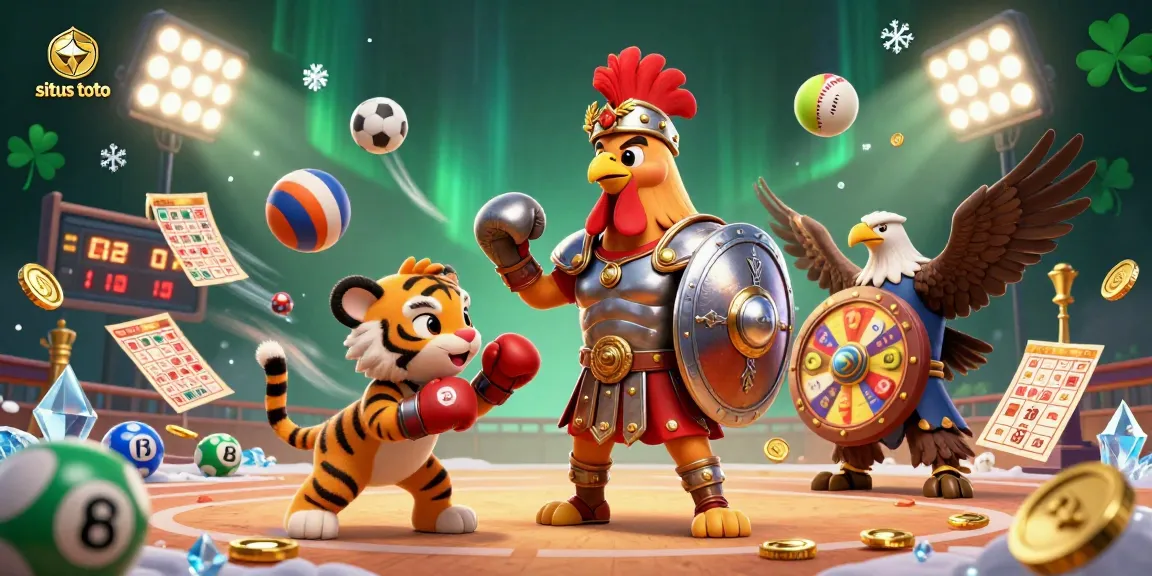 Experience thrilling gameplay at situs toto with vibrant lottery elements enhancing the action-packed scene.