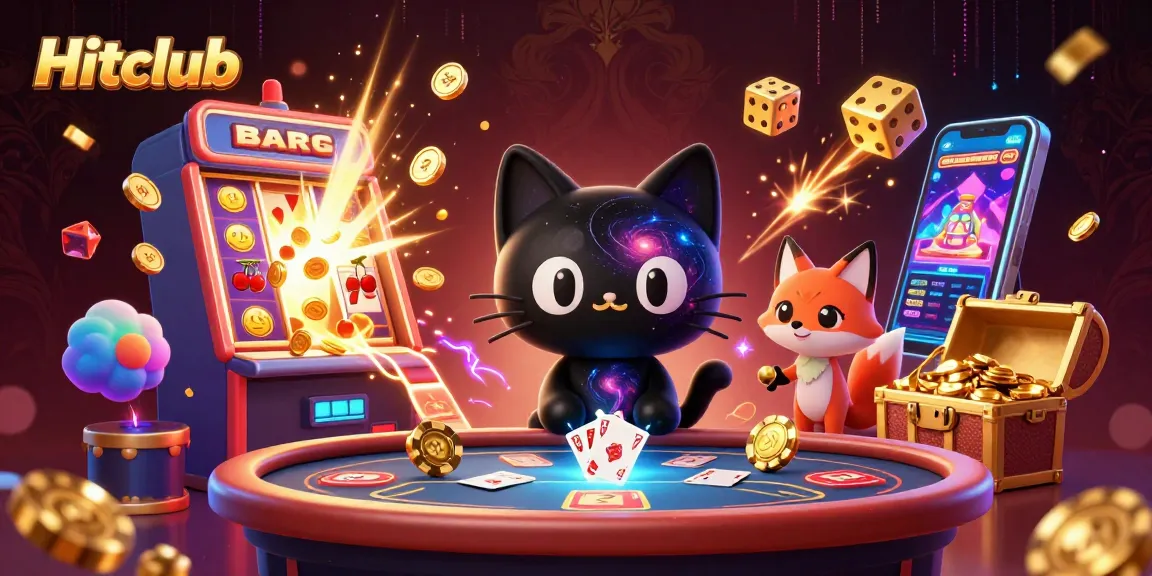 Hitclub invites you to an exhilarating gaming experience at a cosmic casino, showcasing vibrant characters and thrilling gameplay.