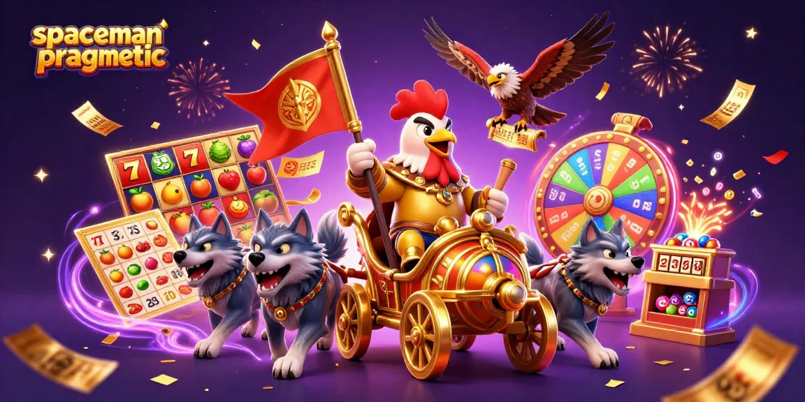 Experience thrilling wins with spaceman pragmatic in a dynamic 3D casino adventure illustration.