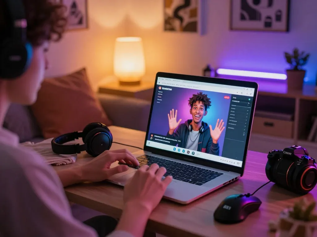Engaging ai porn chat scene with vibrant lighting and cozy atmosphere.