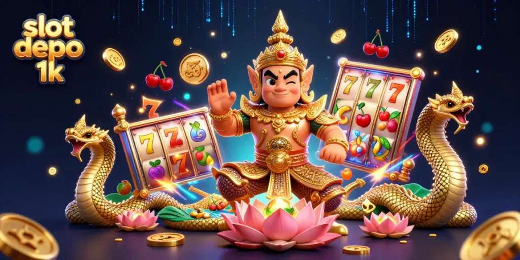 Engage with the thrilling slot depo 1k experience featuring vibrant 3D characters and spinning reels.