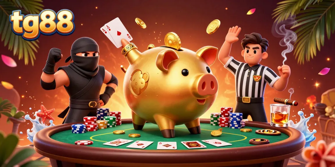 Experience thrilling poker action at tg88 with dynamic characters and vibrant casino elements.