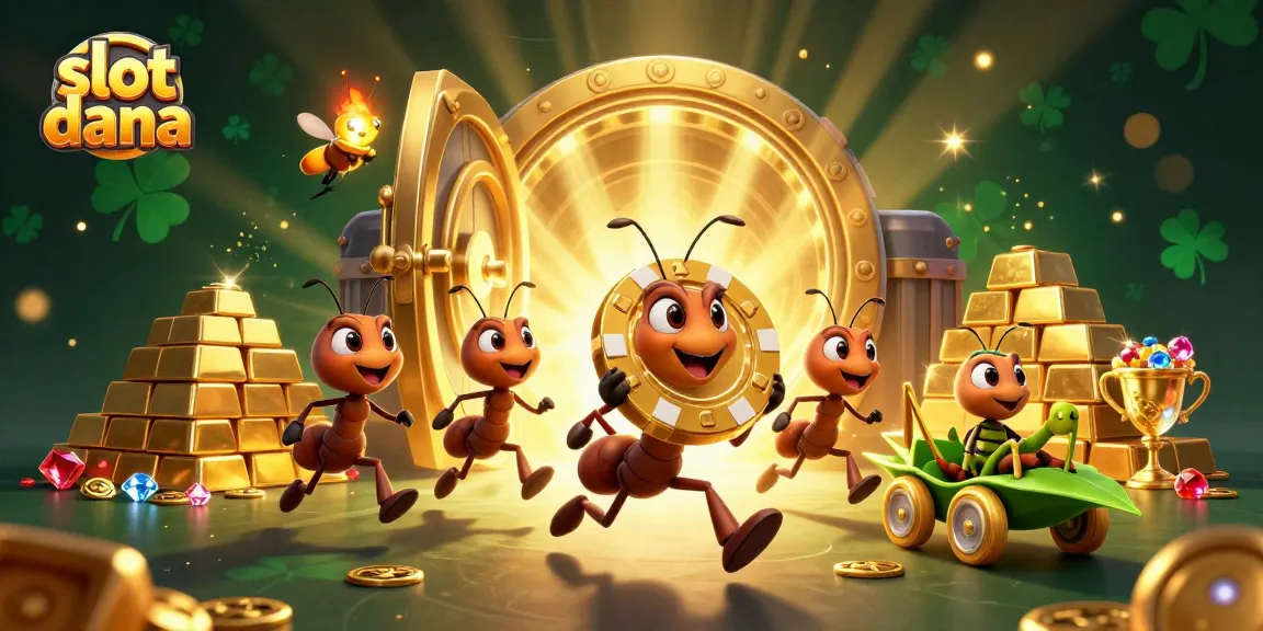 Engage with slot dana offerings as a team of cartoon ants embark on a heist filled with golden treasures.