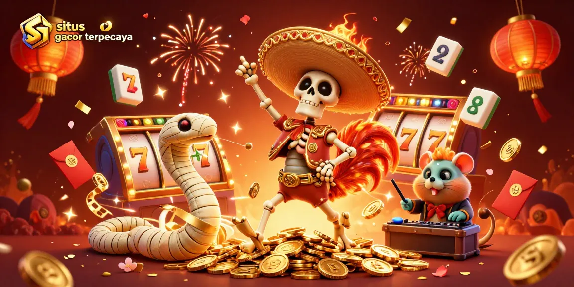 Experience the excitement of situs slot gacor terpercaya with vibrant 3D characters celebrating big wins!