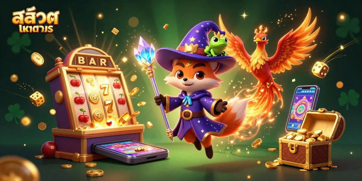 Menangkan jackpot dalam permainan Slot Demo dengan penyihir, phoenix, dan simbol keberuntungan di dunia kasino.