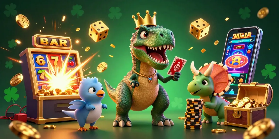 Play exciting games on 199win bet with vibrant characters and casino elements creating an engaging scene.