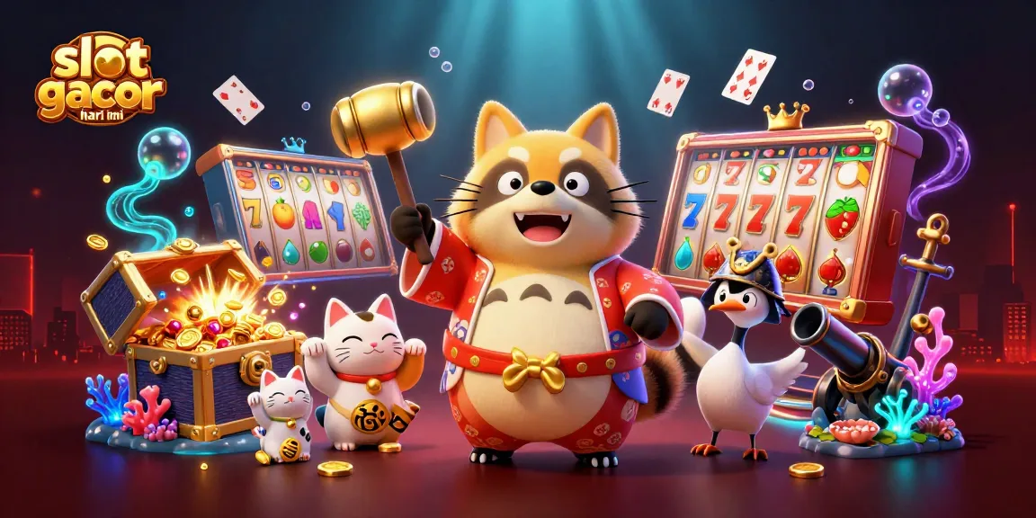 Raih kemenangan di slot gacor hari ini dengan karakter kartun beruntung dan simbol jackpot.