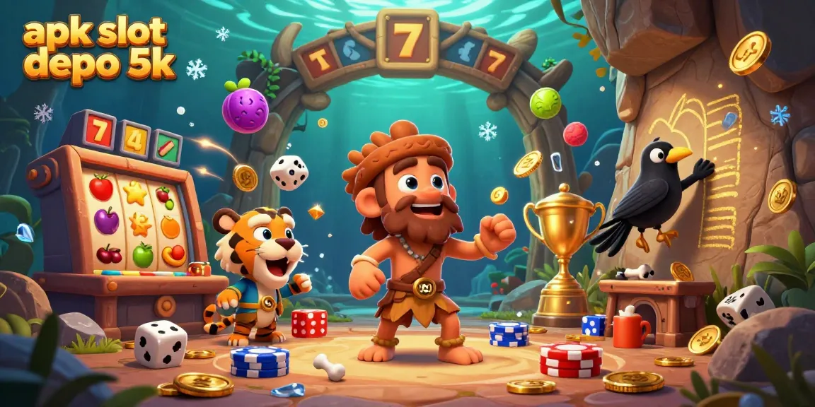 Experience thrilling gameplay at apk slot depo 5k with vivid, dynamic prehistoric casino elements.