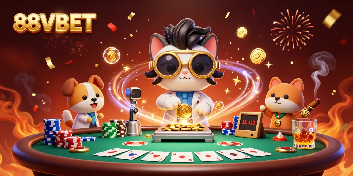 Engage with 88VBET and its thrilling casino atmosphere featuring vibrant characters and dynamic game elements.